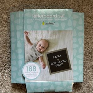 Pearhead Letterboard Set - Blue and White